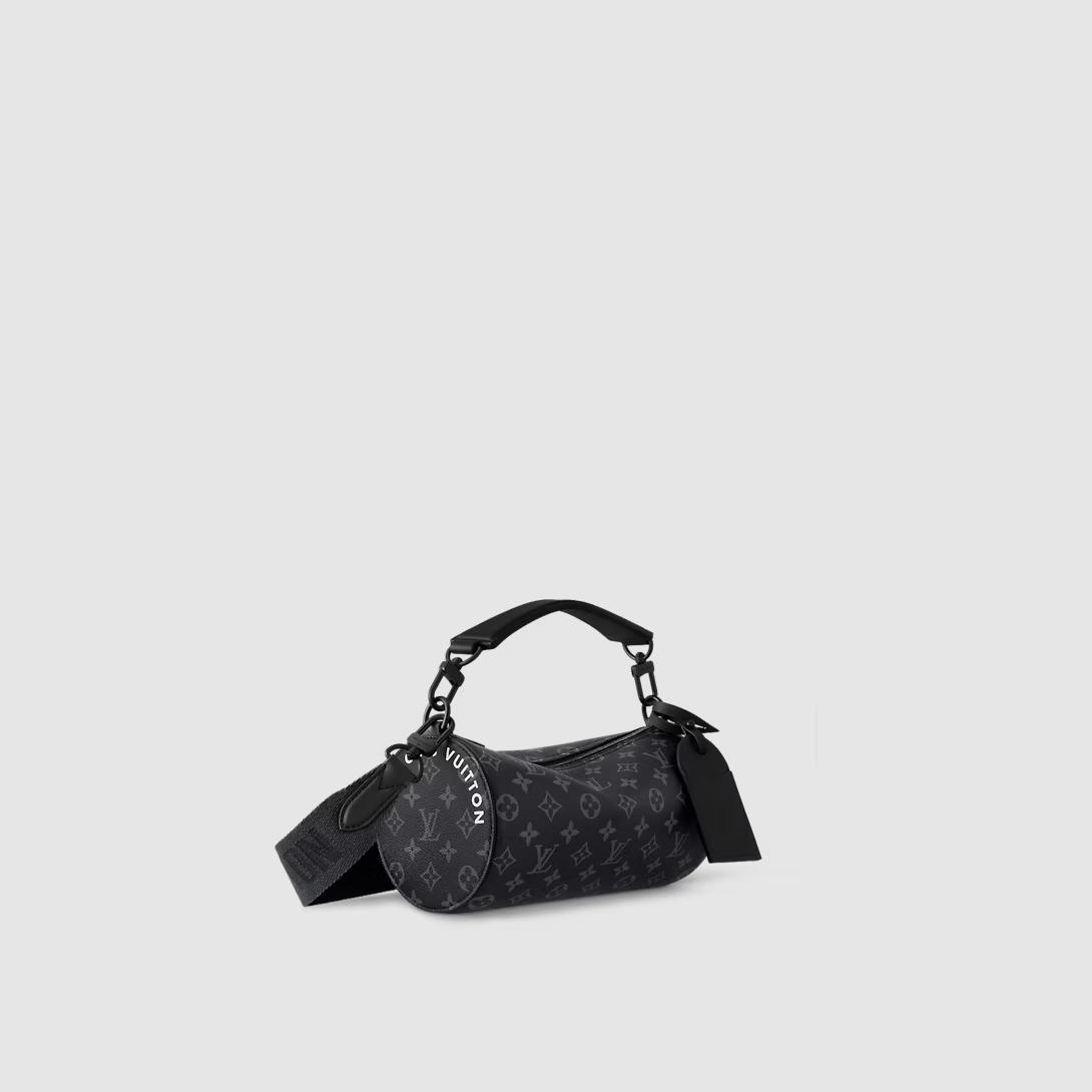 Túi Louis Vuitton Soft Polochon Pm Monogram Eclipse Nam Đen